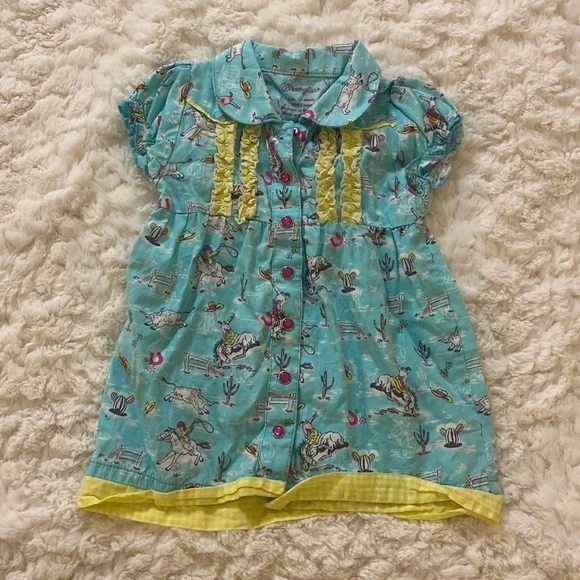 Wrangler Infant Cowgirl Dress 12 month - Picture 2 of 4
